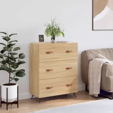   vidaXL sonoma tölgyszínű szerelt fa komód 69,5 x 34 x 90 cm