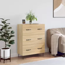   vidaXL sonoma tölgy színű szerelt fa tálalószekrény 69,5 x 34 x 90 cm