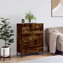   vidaXL füstös tölgy színű szerelt fa tálalószekrény 69,5 x 34 x 90 cm