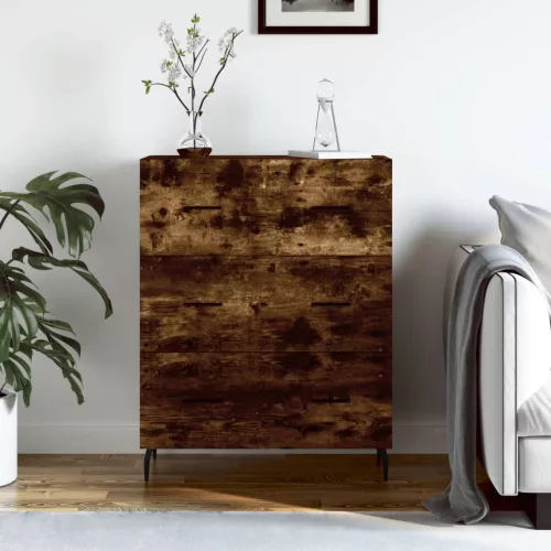 vidaXL füstös tölgy színű szerelt fa tálalószekrény 69,5 x 34 x 90 cm
