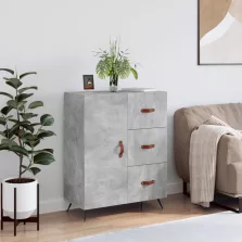   vidaXL betonszürke szerelt fa tálalószekrény 69,5 x 34 x 90 cm