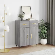   vidaXL szürke sonoma színű szerelt fa tálalószekrény 69,5 x 34 x 90 cm