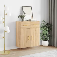   vidaXL sonoma tölgy színű szerelt fa tálalószekrény 69,5 x 34 x 90 cm
