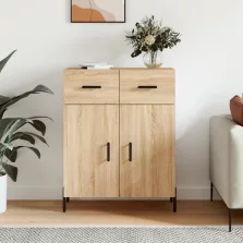   vidaXL sonoma tölgy színű szerelt fa tálalószekrény 69,5 x 34 x 90 cm