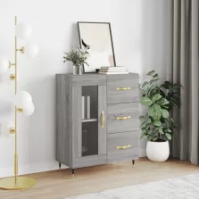   vidaXL szürke sonoma színű szerelt fa tálalószekrény 69,5 x 34 x 90 cm