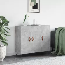   vidaXL betonszürke szerelt fa tálalószekrény 90 x 34 x 80 cm