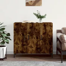   vidaXL füstös tölgy színű szerelt fa tálalószekrény 90 x 34 x 80 cm