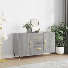   vidaXL szürke sonoma színű szerelt fa tálalószekrény 100 x 36 x 60 cm