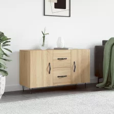   vidaXL sonoma tölgy színű szerelt fa tálalószekrény 100 x 36 x 60 cm