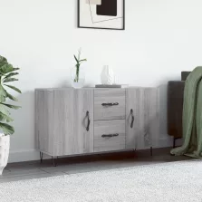   vidaXL szürke sonoma színű szerelt fa tálalószekrény 100 x 36 x 60 cm