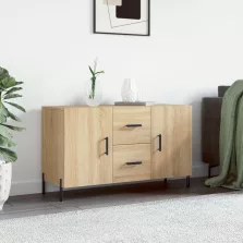   vidaXL sonoma tölgy színű szerelt fa tálalószekrény 100 x 36 x 60 cm