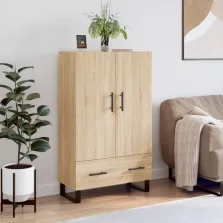   vidaXL sonoma tölgy színű szerelt fa magasszekrény 69,5 x 31 x 115 cm