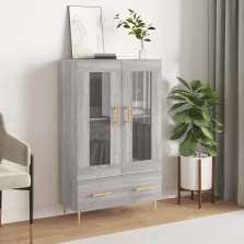   vidaXL szürke sonoma szerelt fa magasszekrény 69,5 x 31 x 115 cm