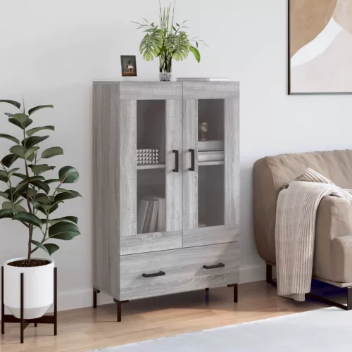vidaXL szürke sonoma szerelt fa magasszekrény 69,5 x 31 x 115 cm