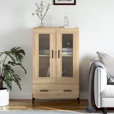   vidaXL sonoma tölgy színű szerelt fa magasszekrény 69,5 x 31 x 115 cm