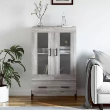   vidaXL szürke sonoma szerelt fa magasszekrény 69,5 x 31 x 115 cm