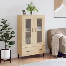   vidaXL sonoma tölgy színű szerelt fa magasszekrény 69,5 x 31 x 115 cm