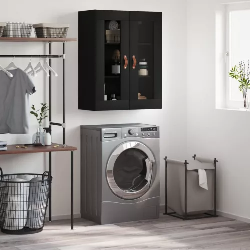 vidaXL fekete fali szekrény 69,5 x 34 x 90 cm