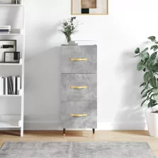   vidaXL betonszürke szerelt fa tálalószekrény 34,5 x 34 x 90 cm