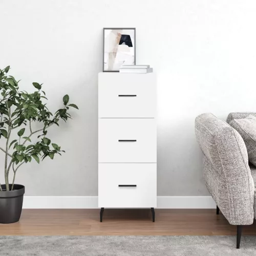 vidaXL fehér szerelt fa tálalóasztal 34,5 x 34 x 90 cm