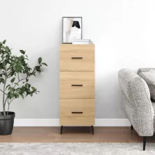   vidaXL sonoma tölgy színű szerelt fa tálalóasztal 34,5 x 34 x 90 cm