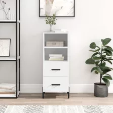 vidaXL fehér szerelt fa tálalóasztal 34,5 x 34 x 90 cm