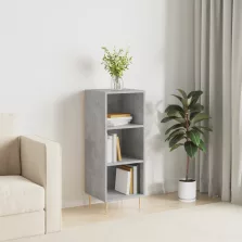   vidaXL betonszürke szerelt fa tálalószekrény 34,5 x 32,5 x 90 cm