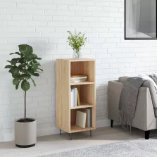   vidaXL sonoma tölgy színű szerelt fa tálalószekrény 34,5x32,5x90 cm