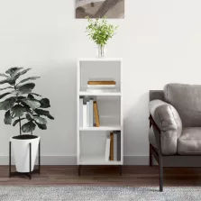   vidaXL magasfényű fehér szerelt fa tálalószekrény 34,5 x 32,5 x 90 cm