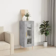   vidaXL betonszürke szerelt fa tálalószekrény 34,5 x 34 x 90 cm