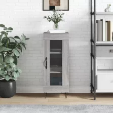   vidaXL szürke sonoma színű szerelt fa tálalószekrény 34,5 x 34 x 90 cm