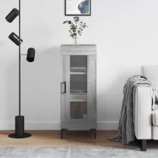   vidaXL szürke sonoma színű szerelt fa tálalószekrény 34,5 x 34 x 90 cm