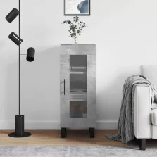   vidaXL betonszürke szerelt fa tálalószekrény 34,5 x 34 x 90 cm