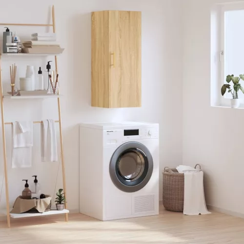 vidaXL sonoma színű fali szekrény 34,5 x 34 x 90 cm