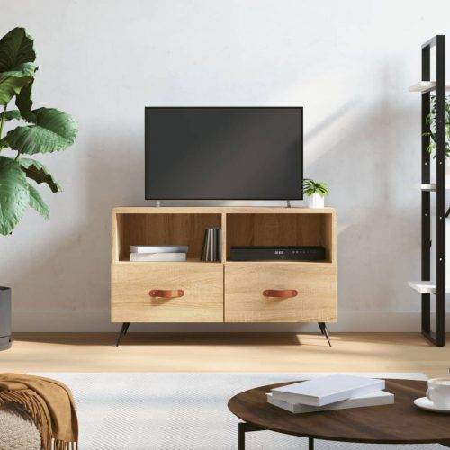 vidaXL sonoma-tölgyszínű szerelt fa TV-szekrény 80 x 36 x 50 cm