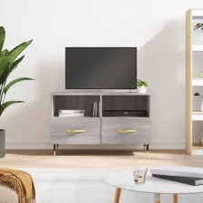   vidaXL szürke sonoma színű szerelt fa TV-szekrény 80x36x50 cm