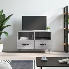   vidaXL szürke sonoma színű szerelt fa TV-szekrény 80x36x50 cm