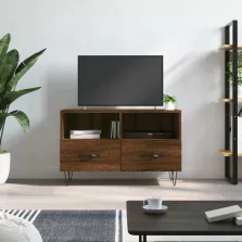   vidaXL barna tölgyszínű szerelt fa TV-szekrény 80 x 36 x 50 cm