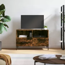   vidaXL füstös tölgy színű szerelt fa TV-szekrény 80 x 36 x 50 cm