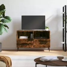   vidaXL füstös tölgy színű szerelt fa TV-szekrény 80 x 36 x 50 cm