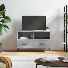   vidaXL szürke sonoma színű szerelt fa TV-szekrény 80x36x50 cm