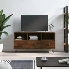   vidaXL barna tölgyszínű szerelt fa TV-szekrény 102 x 36 x 50 cm