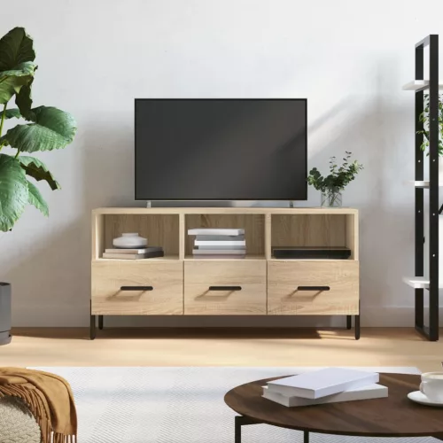 vidaXL sonoma tölgy színű szerelt fa TV-szekrény 102 x 36 x 50 cm