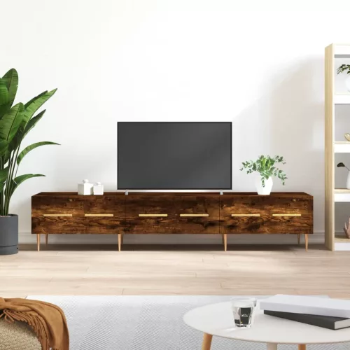 vidaXL füstös tölgy színű szerelt fa TV-szekrény 150 x 36 x 50 cm
