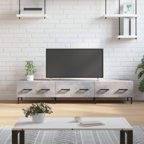 vidaXL betonszürke szerelt fa TV-szekrény 150 x 36 x 50 cm