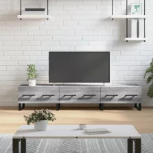  vidaXL szürke sonoma színű szerelt fa TV-szekrény 150x36x50 cm