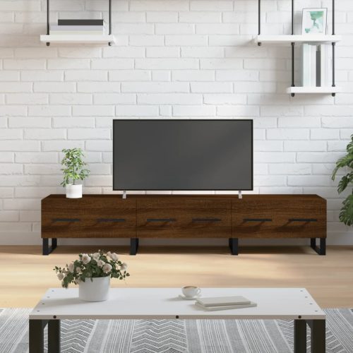 vidaXL barna tölgyszínű szerelt fa TV-szekrény 150 x 36 x 50 cm