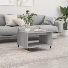   vidaXL szürke sonoma színű szerelt fa dohányzóasztal 60x50x40 cm