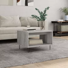   vidaXL szürke sonoma színű szerelt fa dohányzóasztal 60x50x40 cm