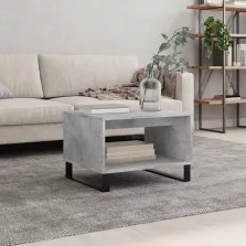   vidaXL betonszürke szerelt fa dohányzóasztal 60 x 50 x 40 cm